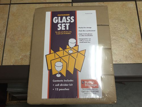 Nib public storage 12 glass packing kit new box material for sale