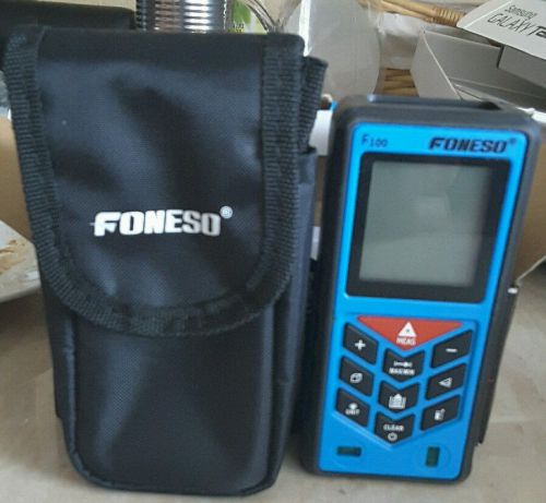 Foneso F100 100m(328ft) Laser Distance Measurer Handheld Rangefinder Measuring