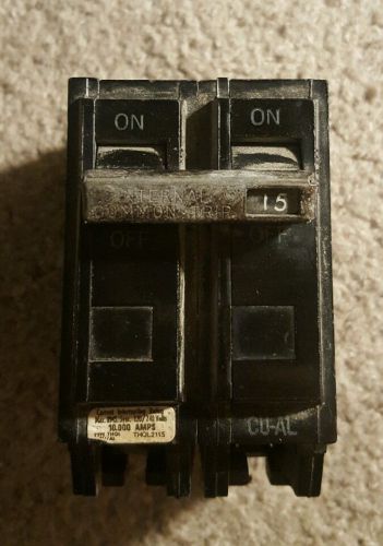 General electric ge thql2115 15 amp 2 pole circuit breaker for sale