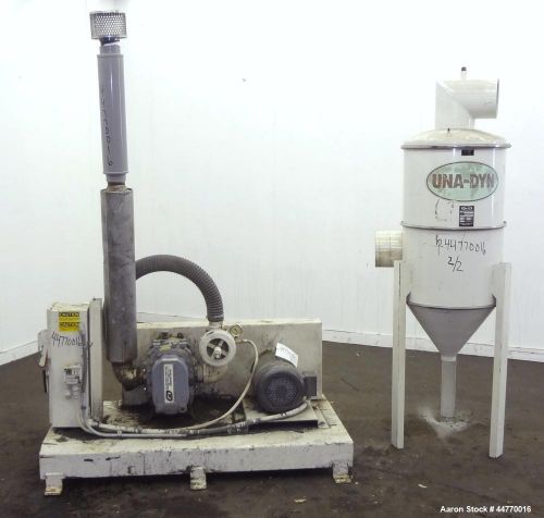 Used- una-dyn vacuum conveying system consisting of:  (1) gardner denver duroflo for sale