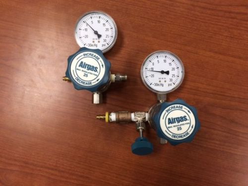 (2) Airgas 25PSIG Gas Pressure Regulator Y11-241A