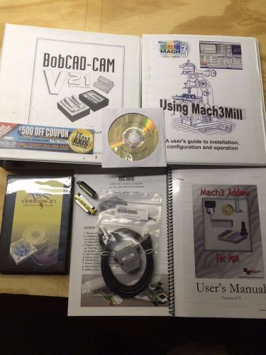 New Mach3 Bobcad CAM and UC-100 Motion Control CNC Bundle Lathe Mill Router