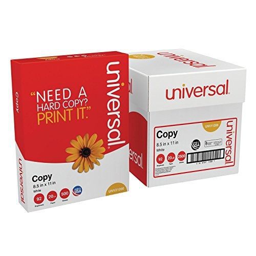 Universal 11289 Plain Paper for Fax, Copier, Printer; White 8.5 x 11, 20 lb.;