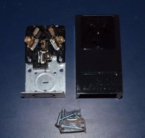 Leviton 5054 - black 30a 125/250v outlet receptacle - 30amp surface mount for sale