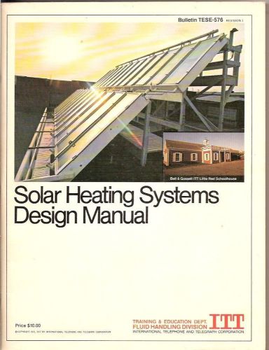vtg 1970s  ITT Bell Gossett  SOLAR heating Design Systems Manual energy hvac
