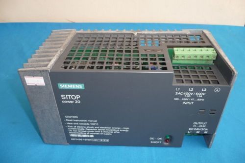 Siemens 6EP1436-1SH01 6EP14361SH01 Sitop Powe 20 Power Supply