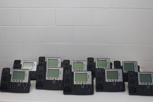 (Lot of 10) Cisco Unified IP VoIP CP-7941G Parts Only With Stand