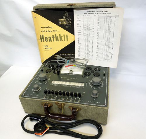 Vintage HEATHKIT TC-2 Vacuum Tube Tester &amp; Transistor Analyzer Testing Valves