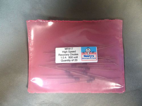 MR817 High Speed Recovery Diodes - General Purpose 1.0 A 800 volt Lot of 20