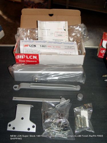 LCN Super Stock 1461 Door Closer TBWMS Screws ALUM Finish Rw/PA FREE SHIPPING