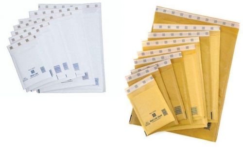 Mail Lite Padded Envelopes Postage Bags ALL SIZES White &amp; Gold FREE DELIVERY!!