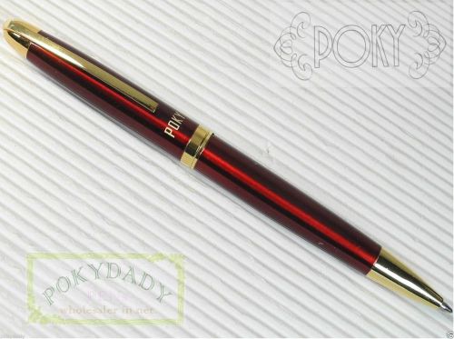 POKY BP 160 ball point pen MJ RED + 2pcs Poky refills( Parker style ) BLACK INK