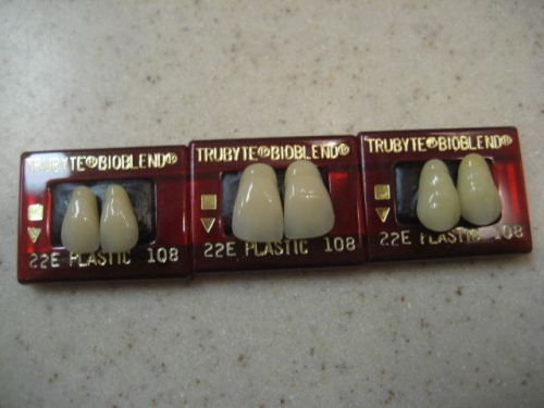 Dentsply Trubyte Bioblend Upper Anterior Mould 22E/108 Dental Teeth