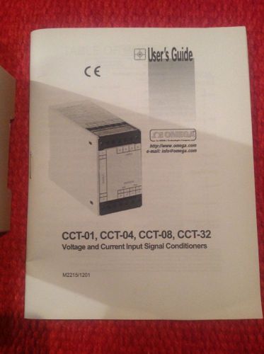 omega voltage and current input signal conditioners cct-01,04,08,32
