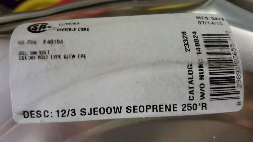 Southwire/CCI 23328 12/3C Seoprene SJEOOW 300V 105C TPE Power Cable Cord /20ft