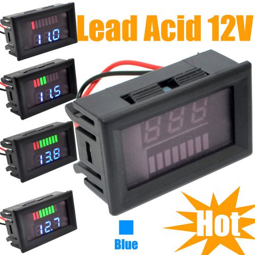 5pcs/lot Dual LED Indicator Battery Capacity Tester Voltmeter for 12V Lead-acid