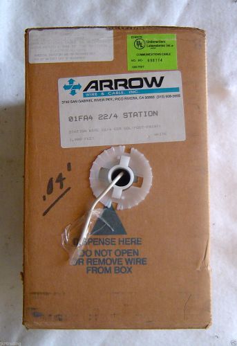 Arrow Station Wire 22/4 CDR 1000 Feet White