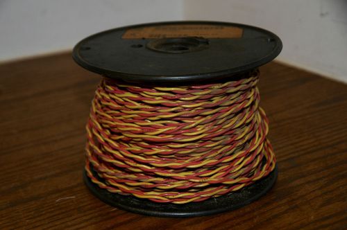 Vintage at&amp;t cross connect wire 1800 feet #814658787 ul listed cable red yellow. for sale