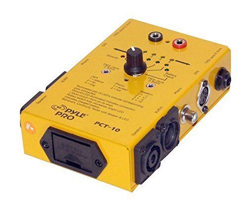 Pyle-pro pct10 8 plug pro audio cable tester new for sale
