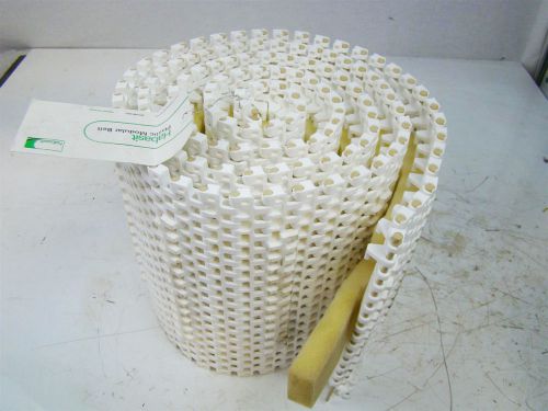 Habasit conveyor belt 11.8&#034; x 10&#039; radius flush grid acetal white m2540 for sale