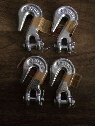 (4) NEW 1/4&#034; Clevis Grab Hook Forged High Test 2600lb