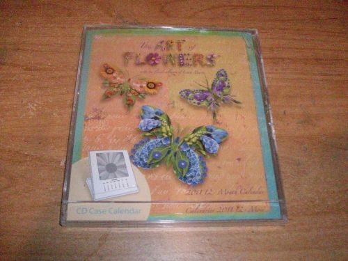 The Art of Flowers CD Case 2011 Calendar Collages of Linda Maron 12 Month NEW
