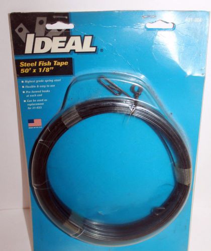 50&#039; Steel Fish Tape by Ideal - Fish Tape 50&#034;X1/8&#034;X.06&#034; No. 431-004