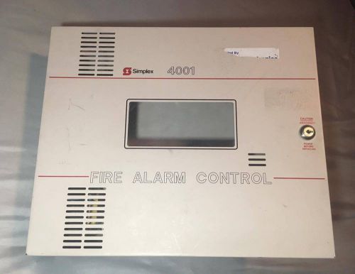 Simplex 4001 Fire Alarm Control Panel Cabinet &amp; Transformer