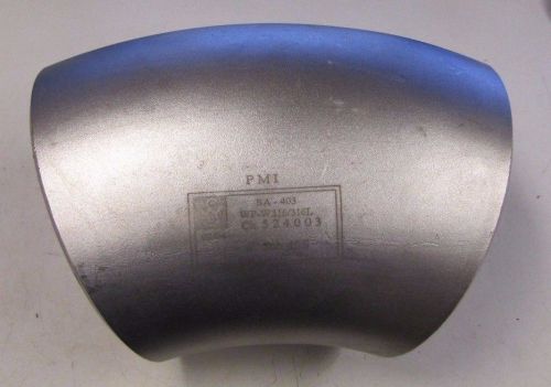 PMI SA-403 WP-W316/316L SCH 40S 45° 6&#034; 524003 STAINLESS S/S BUTTWELD ELBOW NEW