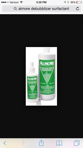 Almore Surfactant/DeBubblizer, 32oz with Full 8oz spray bottle (40oz Total)