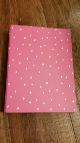 Target Spots playground Mini Planner Binder Pink Polka Dots NEW