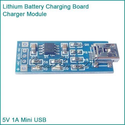 5V Mini USB 1A Lithium Battery Charging Board Charger Module IN 4V-8V ST