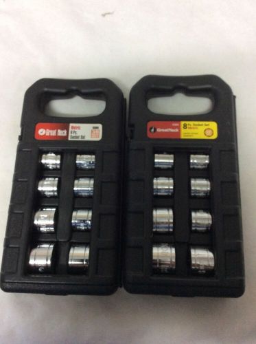 2 Great Neck 3/8 Socket Sets One Has 8 Pcs The Other 9 Pcs