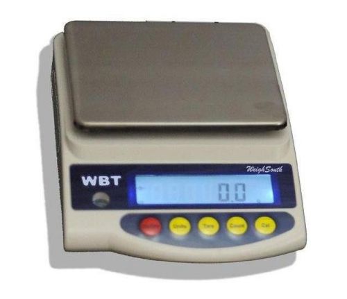 Weighsouth wbt-5001 precision lab balance 5000 g x 0.1g, pan 7&#034;x6&#034;,jewelry scale for sale