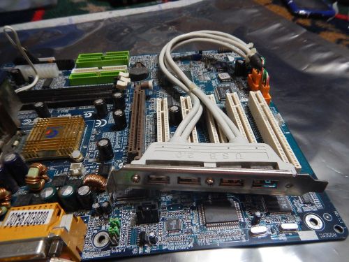 Gigabyte GA-7VRXP SERVER BOARD WITH EXTRAS, CPU AND CABLED ADD ON CARD