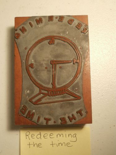 Printer&#039;s Block clock &#034;Redeming the Time&#034;