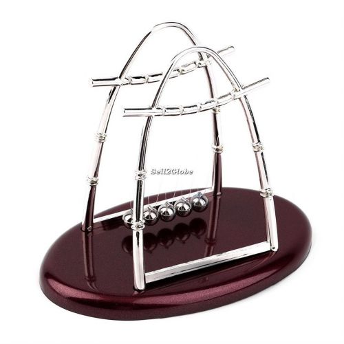 Hot Newton&#039;s Cradle Steel Balance Ball Physics Science Pendulum Desktop Gift G8