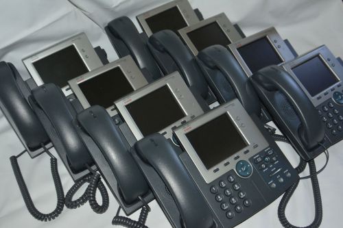Lot of (8) New Cisco Business Telephones 7975 Color LCD IP Phones