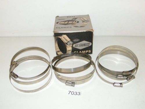 10 murray gold seal stainless steel h80-ss hose clamps range 4 5/8&#034; to 5 1/2&#034; for sale