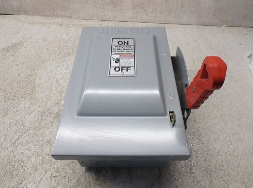 SIEMENS 30 AMP SAFETY SWITCH HNF361, 600 VAC (USED)