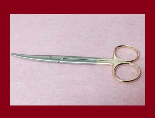 TC Dissecting Scissors,6.75&#034;(17 cm) Curved, Carb-N-Sert, Rounded Blades GermanSS