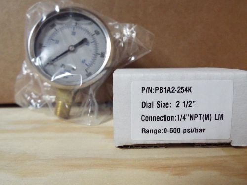 2.5 inch 0-600 psi/bar pressure gauge for sale