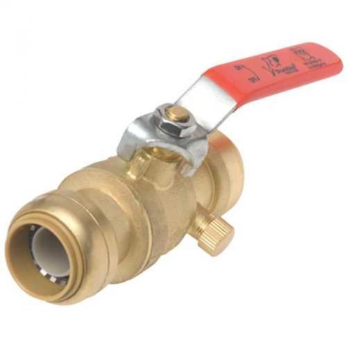 Sb ball valve w/drain 1/2&#034; lf cash acme qestpex fittings (qicktite) 22304-0000lf for sale