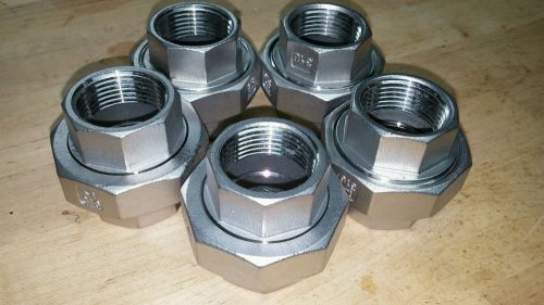 Stainless steel unions, 1&#034;, 316SS