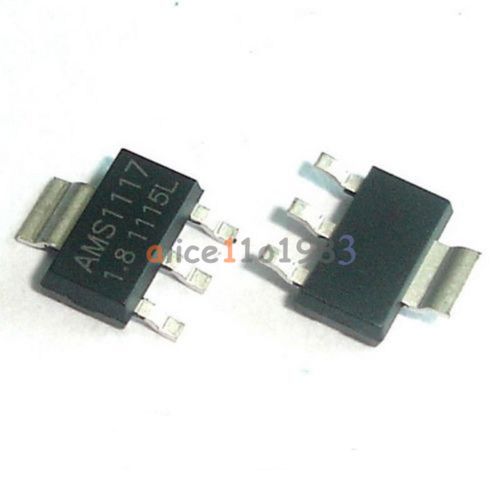 50Pcs NEW  AMS1117-1.8 AMS1117 LM1117 1.8V 1A SOT-223 Voltage Regulator