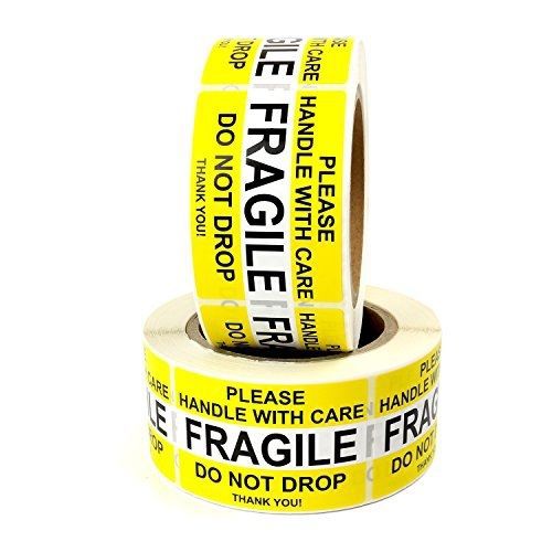 Ezl direct fragile please handle with care do not drop label stickers 2&#034; x 3&#034; for sale