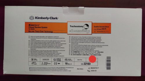 1 Box of 10 Each Kimberly-Clark KimVent Closed Suction System 14F #22103