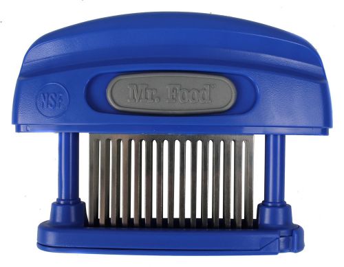 Mr. Food Butcher Magician Blue 45 Stainless Steel Blade Knife Meat Tenderizer
