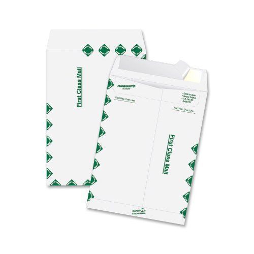 Quality Park Tyvek Open End First-Class 9 x 12 Inch White Envelopes 100 Count