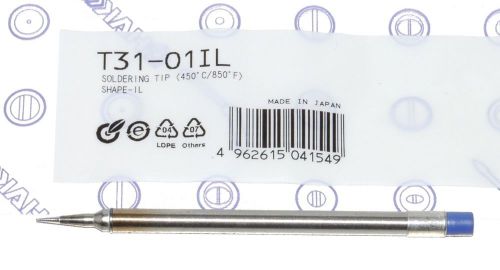 Hakko t31-01il conical tip, 850°f / 450°c r0.2 x 14.7mm for fx-100 authentic for sale
